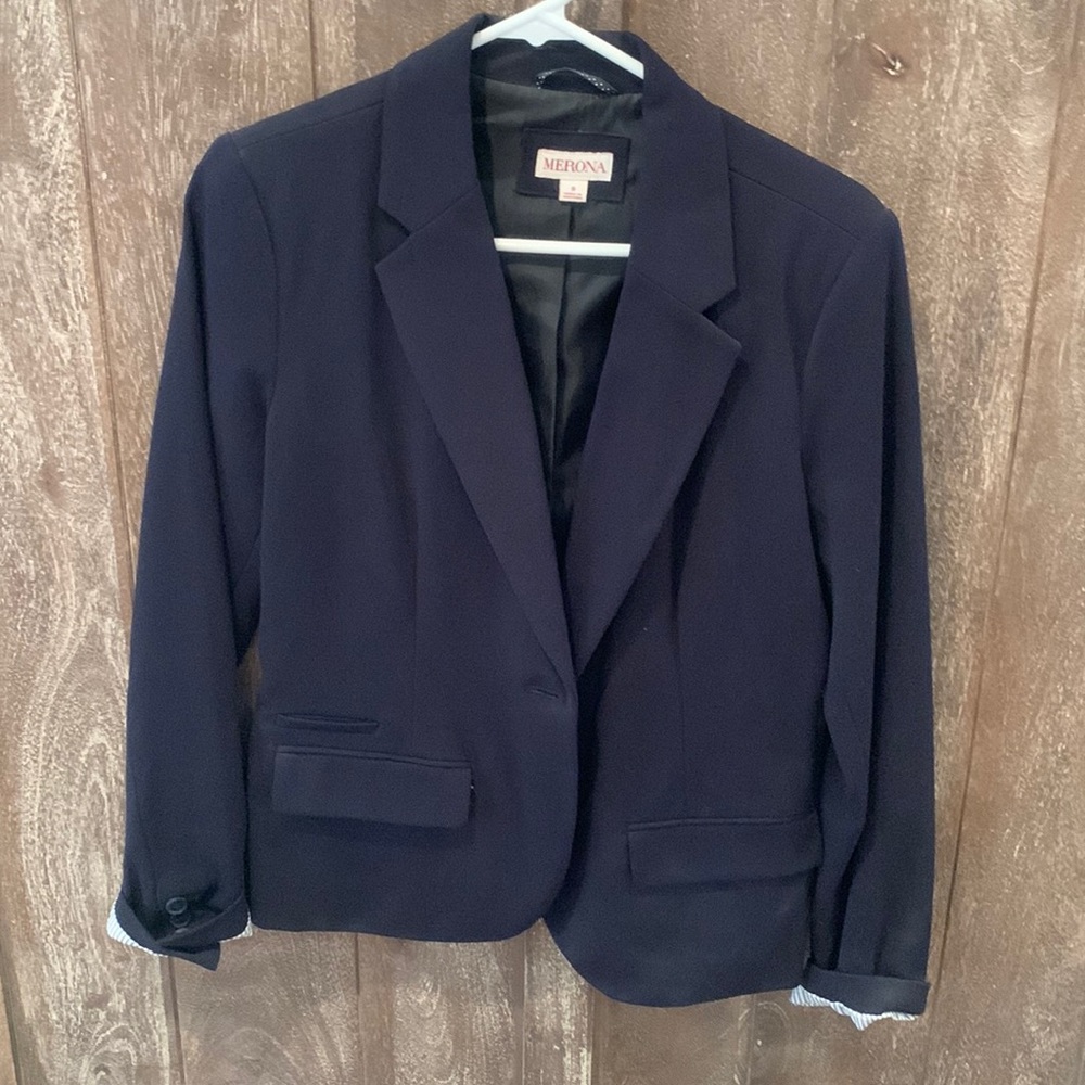 Size 8 Navy Blue Merona Blazer